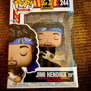 Funko Pop Brand New In Box Jimi Hendrix Vinyl Figure 244 Maui Live